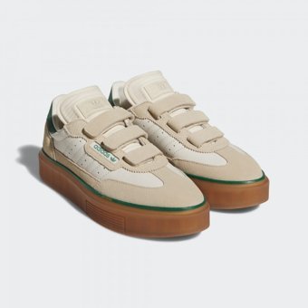 Adidas Super Sleek 3 Strap GY1777 Cırtlı Unisex Günlük Ayakkabı Bej