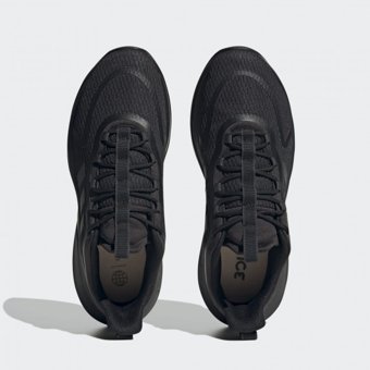 Adidas Alphabounce+ Sustainable Bounce HP6142 Ortopedik Bağcıklı Adiwear Erkek Yürüyüş Ayakkabısı Siyah