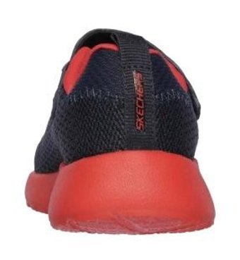 Skechers Dynamight 97770N-NVRD Ortopedik Bağcıklı-Cırtlı Erkek Çocuk Antrenman Ayakkabısı Lacivert