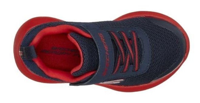 Skechers Dynamight 97770N-NVRD Ortopedik Bağcıklı-Cırtlı Erkek Çocuk Antrenman Ayakkabısı Lacivert