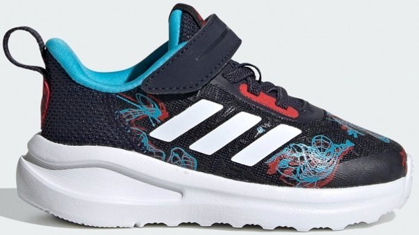 Adidas Marvel Spider-Man Fortarun FV4267 Ortopedik Bağcıklı-Cırtlı Erkek Çocuk Günlük Ayakkabı Siyah