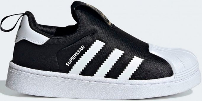 Adidas Superstar 360 GX3231 Ortopedik Bağcıksız Eva Erkek Çocuk Günlük Ayakkabı Siyah