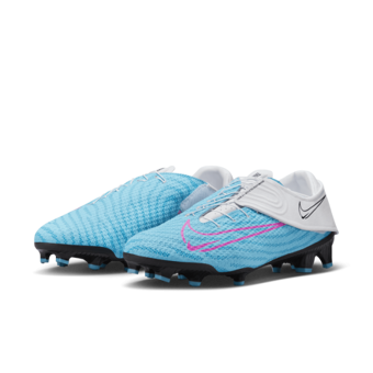 Nike Phantom GT2 Academy FlyEase DH9638-446 Bağcıklı-Cırtlı Çivili Krampon Mavi