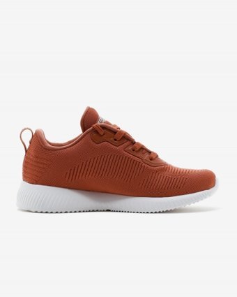 Skechers Bobs Squad Tough Talk 32504-BRCK Ortopedik Bağcıklı Kadın Günlük Ayakkabı Turuncu