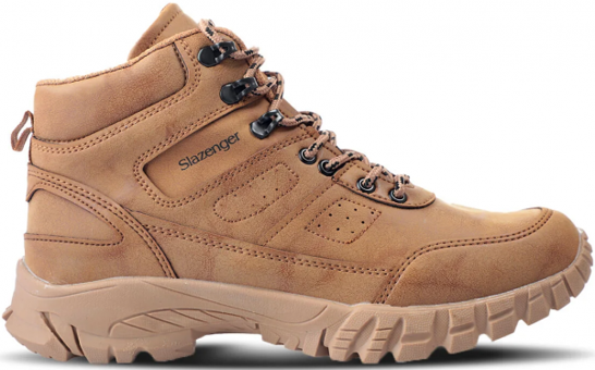 Slazenger Hadar SA22OE035-710 Bağcıklı Erkek Outdoor Ayakkabısı Hardal