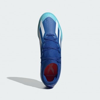 Adidas X Crazyfast.3 ID9338 Ortopedik Bağcıklı Halı Saha Ayakkabısı Mavi