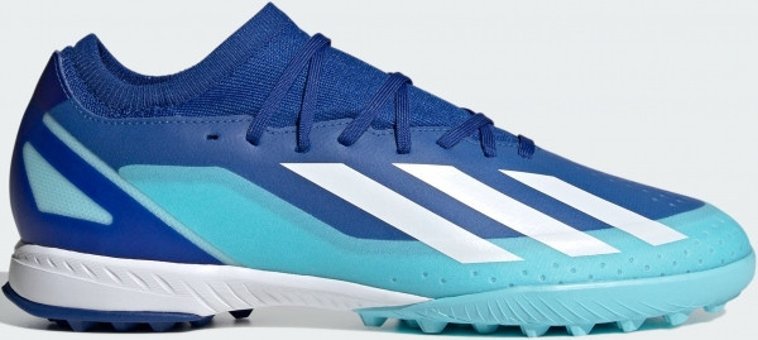 Adidas X Crazyfast.3 ID9338 Ortopedik Bağcıklı Halı Saha Ayakkabısı Mavi