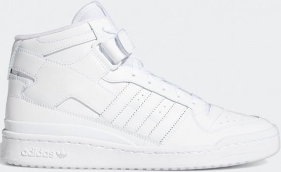 Adidas Forum Mid FY4975 Bilekli Bağcıklı-Cırtlı Unisex Günlük Ayakkabı Beyaz