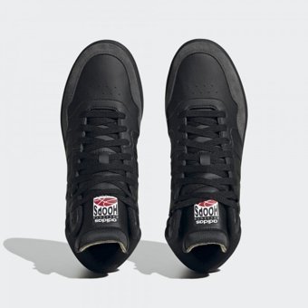 Adidas Hoops 3.0 Mid HP7939 Bağcıklı Erkek Günlük Ayakkabı Siyah
