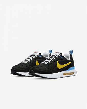 Nike Air Max Dawn DR0161-001 Ortopedik Bağcıklı Erkek Çocuk Günlük Ayakkabı Siyah