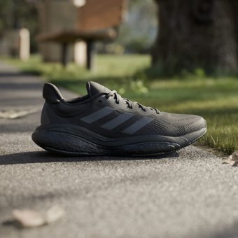 Adidas Solarglide 6 HP7611 Ortopedik Bağcıklı Erkek Koşu Ayakkabısı Siyah