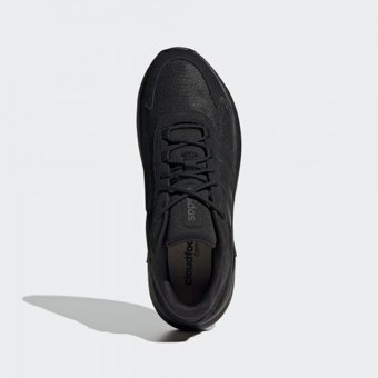 Adidas Ozelle Cloudfoam GX6767 Ortopedik Bağcıklı Erkek Koşu Ayakkabısı Siyah
