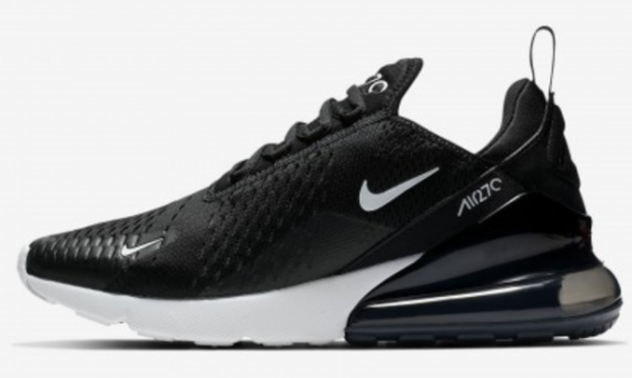 Nike Air Max 270 AH6789-001 Ortopedik Bağcıklı Kadın Günlük Ayakkabı Siyah
