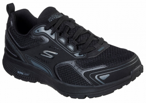 Skechers Go Run Consistent 220034-BKCC Ortopedik Bağcıklı Erkek Koşu Ayakkabısı Siyah