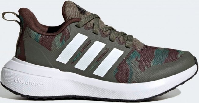 Adidas FortaRun 2.0 Cloudfoam IE1972 Ortopedik Bağcıklı Erkek Çocuk Koşu Ayakkabısı Haki
