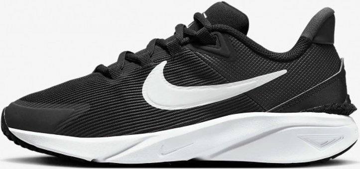 Nike Star Runner 4 DX7615-001 Bağcıklı Erkek Çocuk Koşu Ayakkabısı Siyah