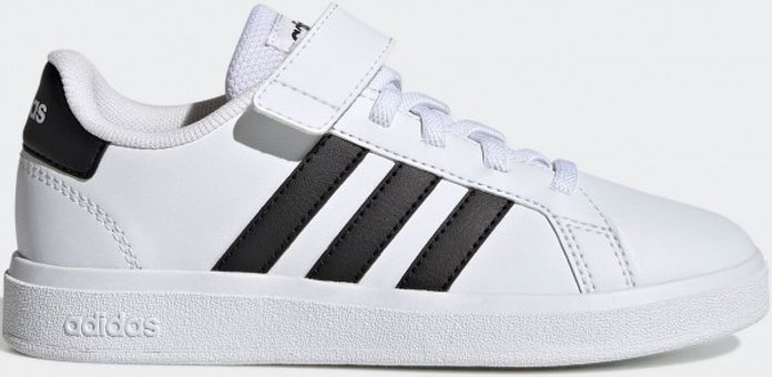 Adidas Grand Court 2.0 GW6521 Ortopedik Bağcıklı Erkek Çocuk Günlük Ayakkabı Beyaz