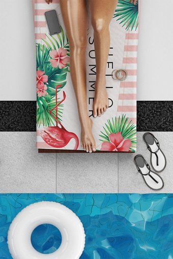 Aıda Home Hello Summer Plaj Havlusu Çok Renkli