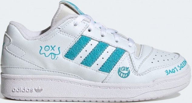 Adidas Forum Low X André Saraiva HP6280 Bağcıklı Erkek Çocuk Günlük Ayakkabı Beyaz