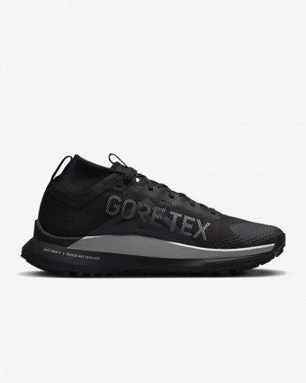 Nike React Pegasus Trail 4 DJ7926-001 Su Geçirmez Bağcıklı Erkek Koşu Ayakkabısı Siyah