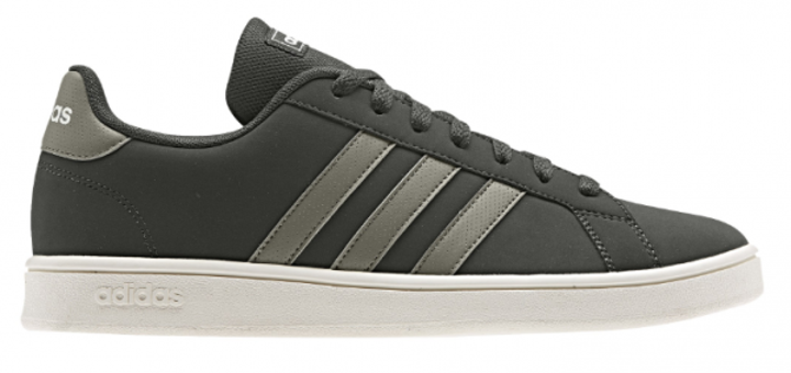 Adidas Grand Court Base EE7911 Ortopedik Bağcıklı Erkek Yürüyüş Ayakkabısı Haki