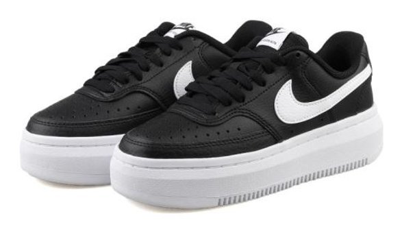 Nike Court Vision Alta DM0113-002 Bağcıklı Kadın Golf Ayakkabısı Siyah