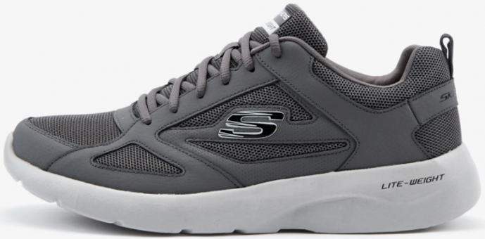 Skechers Dynamight 2.0 Fallford S58363-CCBK Ortopedik Bağcıklı Erkek Antrenman Ayakkabısı Antrasit