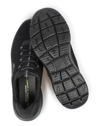 Skechers Summits 52811-BBK Ortopedik Lastik Bağcıklı Erkek Günlük Ayakkabı Siyah