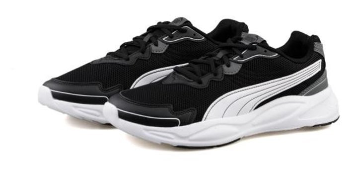 Puma 90S Runner Nu Wave 373017-11 Ortopedik Bağcıklı Unisex Günlük Ayakkabı Siyah