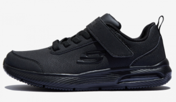 Skechers Dyna Air Fast Pulse 998230L-BBK Bağcıklı-Cırtlı Erkek Çocuk Günlük Ayakkabı Siyah