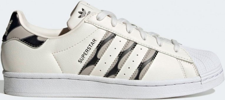 Adidas X Marimekko Superstar HP9779 Bağcıklı Kadın Günlük Ayakkabı Beyaz