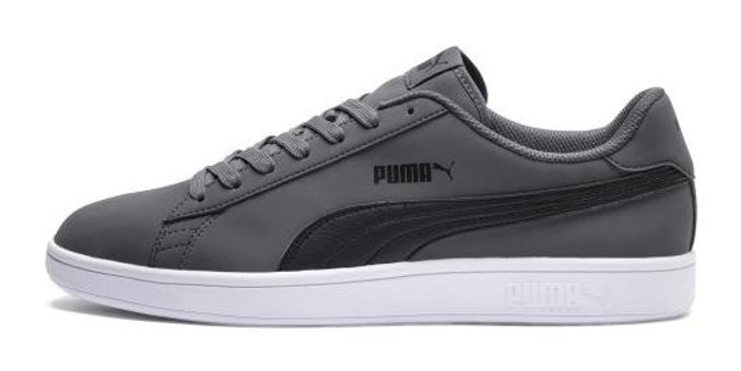 Puma Smash V2 Buck 365160-08 Bağcıklı Erkek Günlük Ayakkabı Gri