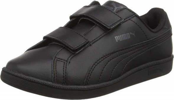 Puma Smash 361591-05 Cırtlı Erkek Çocuk Günlük Ayakkabı Siyah