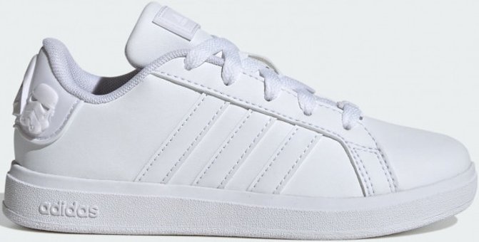 Adidas Star Wars Grand Court 2.0 IH7532 Bağcıklı Erkek Çocuk Günlük Ayakkabı Beyaz