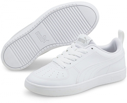 Puma Rickie 384311-01 Bağcıklı Erkek Çocuk Günlük Ayakkabı Beyaz