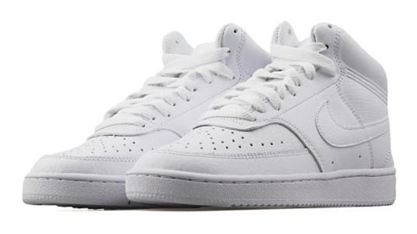 Nike Wmns Court Vision Mid CD5436-100 Bağcıklı Kadın Basketbol Ayakkabısı Beyaz