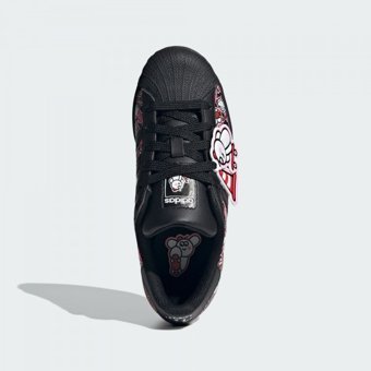 Adidas X James Jarvis Superstar IE0252 Ortopedik Bağcıklı Kız Çocuk Günlük Ayakkabı Siyah