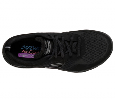 Skechers Flex Appeal 3.0 Go Forward 13069-BBK Ortopedik Bağcıklı Kadın Günlük Ayakkabı Siyah