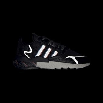Adidas Nite Jogger H01718 Ortopedik Bağcıklı Erkek Günlük Ayakkabı Siyah