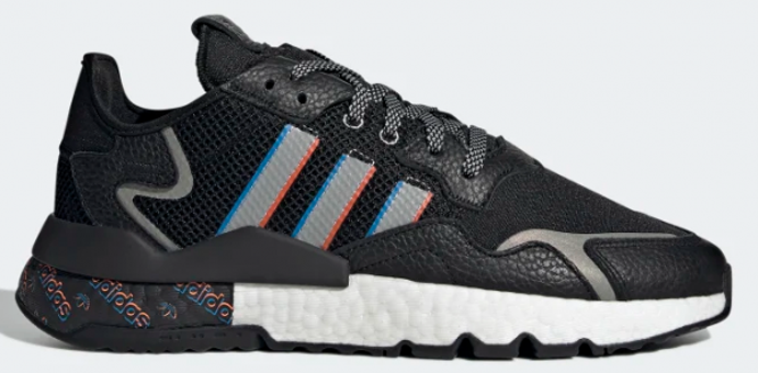 Adidas Nite Jogger H01718 Ortopedik Bağcıklı Erkek Günlük Ayakkabı Siyah