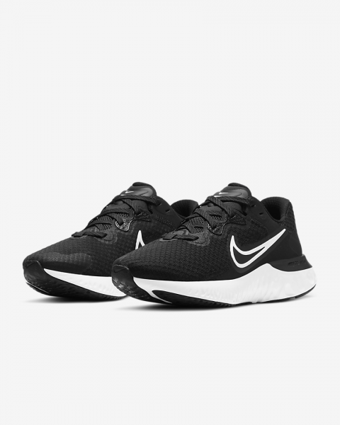 Nike Renew Run 2 CU3505-005 Bağcıklı Kadın Koşu Ayakkabısı Siyah