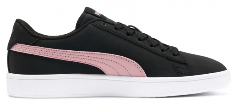 Puma Smash V2 Buck 365160-18 Bağcıklı Kadın Günlük Ayakkabı Siyah