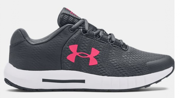 Under Armour Pursuit BP 3022092-102 Ortopedik Bağcıklı Kız Çocuk Koşu Ayakkabısı Gri