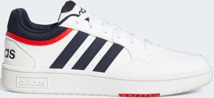 Adidas Hoops 3.0 Low Classic Vintage GY5427 Ortopedik Bağcıklı Erkek Günlük Ayakkabı Beyaz
