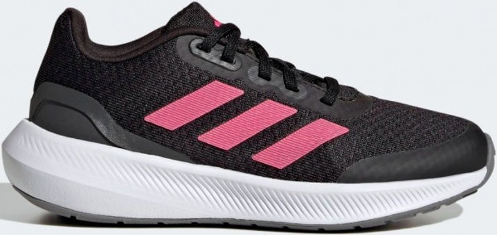 Adidas Falcon 3 HP5838 Ortopedik Bağcıklı Kız Çocuk Koşu Ayakkabısı Siyah