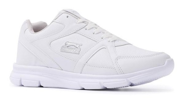 Slazenger Pera SA20RE011-000 Bağcıklı Eva Erkek Koşu Ayakkabısı Beyaz