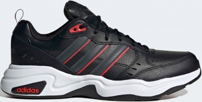 Adidas Strutter HQ1828 Ortopedik Bağcıklı Erkek Günlük Ayakkabı Siyah