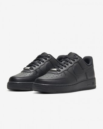 Nike Air Force 1 '07 DD8959-001 Bağcıklı Kadın Basketbol Ayakkabısı Siyah