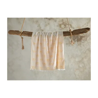 English Home Sunny Pamuklu Polyester Plaj Havlusu Sarı