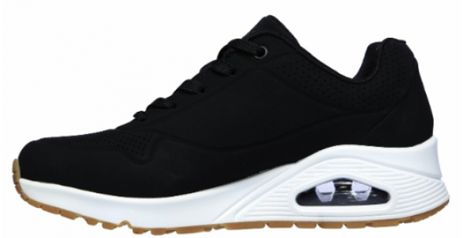 Skechers Uno Stand On Air 73690-BLK Ortopedik Bağcıklı Kadın Günlük Ayakkabı Siyah
